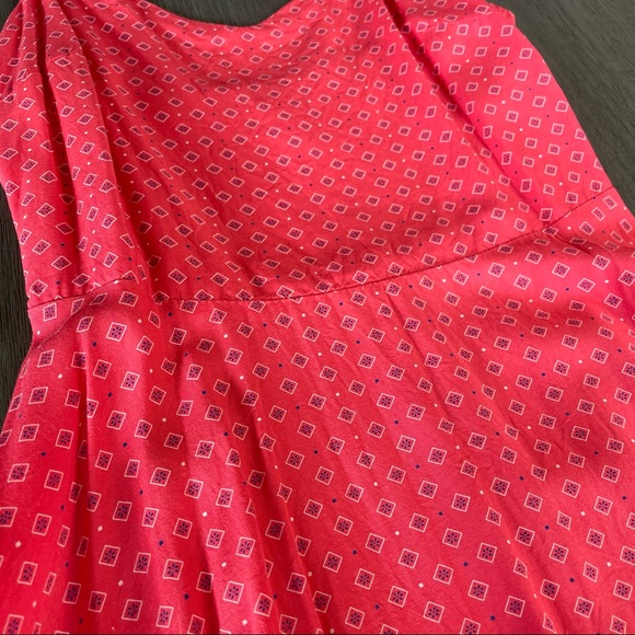 Gap Orange Fit And Flare Mini Dress With Spaghetti Straps - Picture 3 of 9